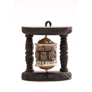 RUEDA DE ORACIÓN "OM MANE PADME HUM" 12 Cm
