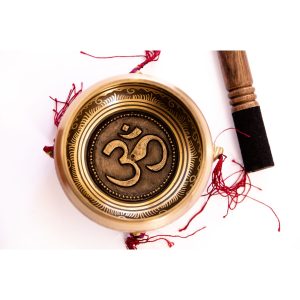 Cuenco 11 Cm Hindu Om Con Caja, Cojin Y Palito