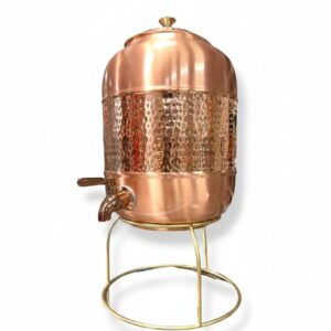 Jarros De Cobre Dispensador De Agua Con Atril 8 Litro